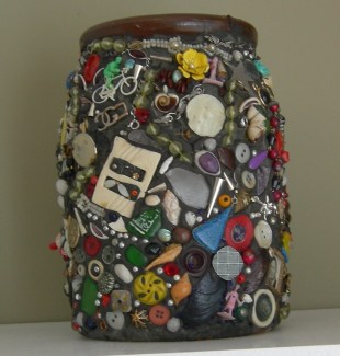 Memory Ware Crock — assemblage by Charly Weir, Interesting Objects series