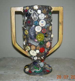 Memory Ware Urn — assemblage by Charly Weir, Interesting Objects series