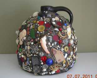 Memory Ware Jug — assemblage by Charly Weir, Interesting Objects series