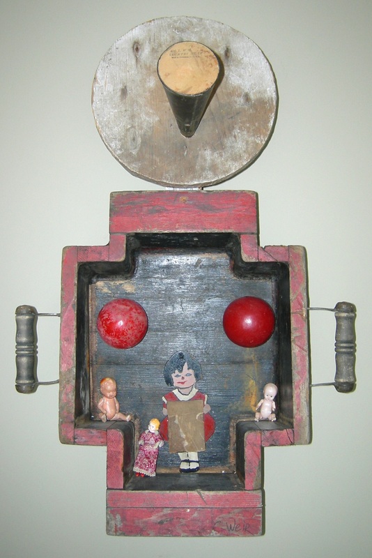 Faces 8 — assemblage by Charly Weir, Faces series